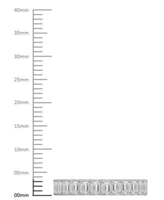 Diamond Emerald-Cut Eternity Band (3 ct. t.w.) in Platinum or 14k Gold