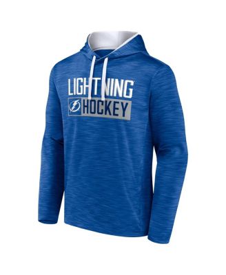 Men's Heather Blue Tampa Bay Lightning Close Shave Pullover Hoodie