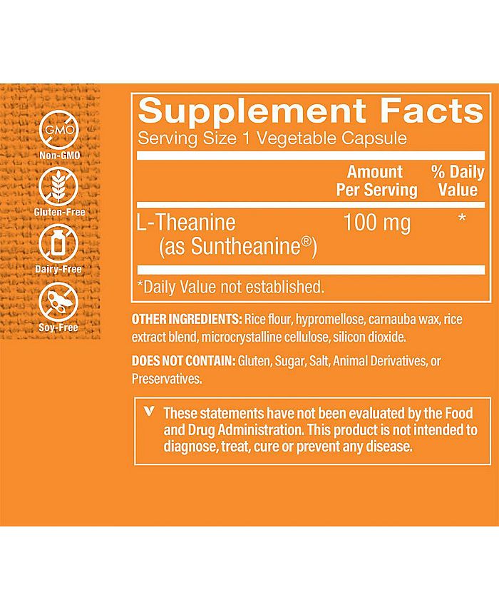 The Vitamin Shoppe LTheanine Promotes Relaxation & Stress Support