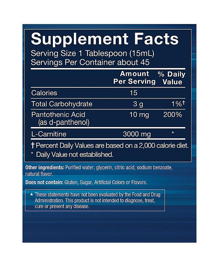 BodyTech LCarnitine 3000 Supports Fat Metabolism, Energy Production