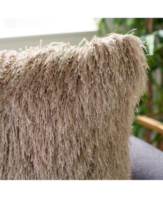 Shag Modish Metallic 20" x 20"  Pillow