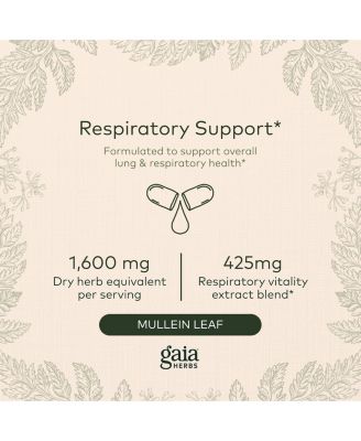 Mighty Lungs - Lung Support Supplement to Help Maintain Overall Lung & Respiratory Health - With Mullein, Plantain, Schisandra & Elecampane - 60 Liquid Phyto-Capsules (30-Day Supply)
