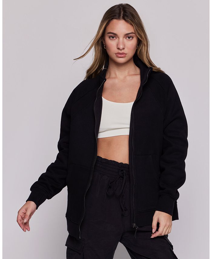 Rebody Active Effortless Fleece Oversized Jacket For Women - Macy's
