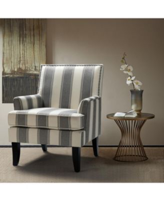 Herrera Classic Upholstered Armchair with Nail Head Trim