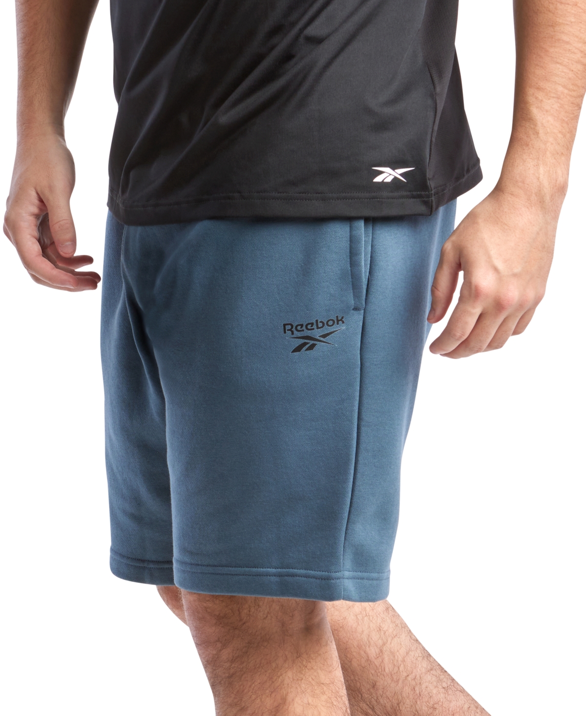 Men's Identity Regular-Fit Logo-Print Sweat Shorts - Hoops Blue