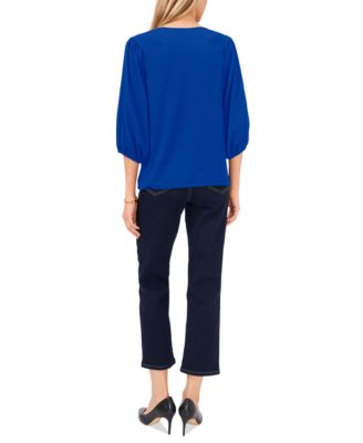 Women's Puff 3/4-Sleeve Knit Top