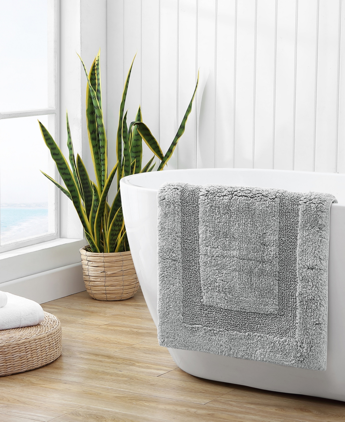 Shop Tommy Bahama Home Long Branch Cotton Tufted Reversible Bath Rug, 21" X 34"