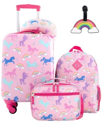 Luggage - Valigia da viaggio con set toilette, portachiavi