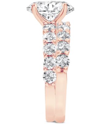 Badgley Mischka Certified Lab Grown Diamond Oval Bridal Set (3-3/8 ct. t.w.) in 14k Gold