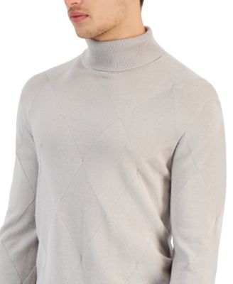 Alfani Men's Textured Turtleneck Sweater, Created for Macy's