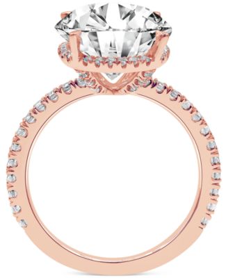 Certified Lab Grown Diamond Hidden Halo Engagement Ring (4 ct. t.w.) in 14k Gold