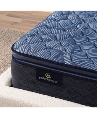 Perfect Sleeper Cobalt Calm 14" Firm Pillow Top Mattress Set, Queen Split 