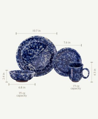 Over&back Blue Moon 16Pc Dinnerware Set - Macy's