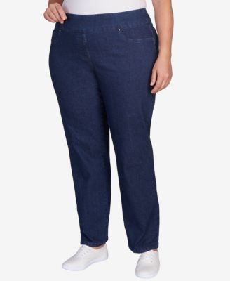 Plus Size Pull On Denim Pants