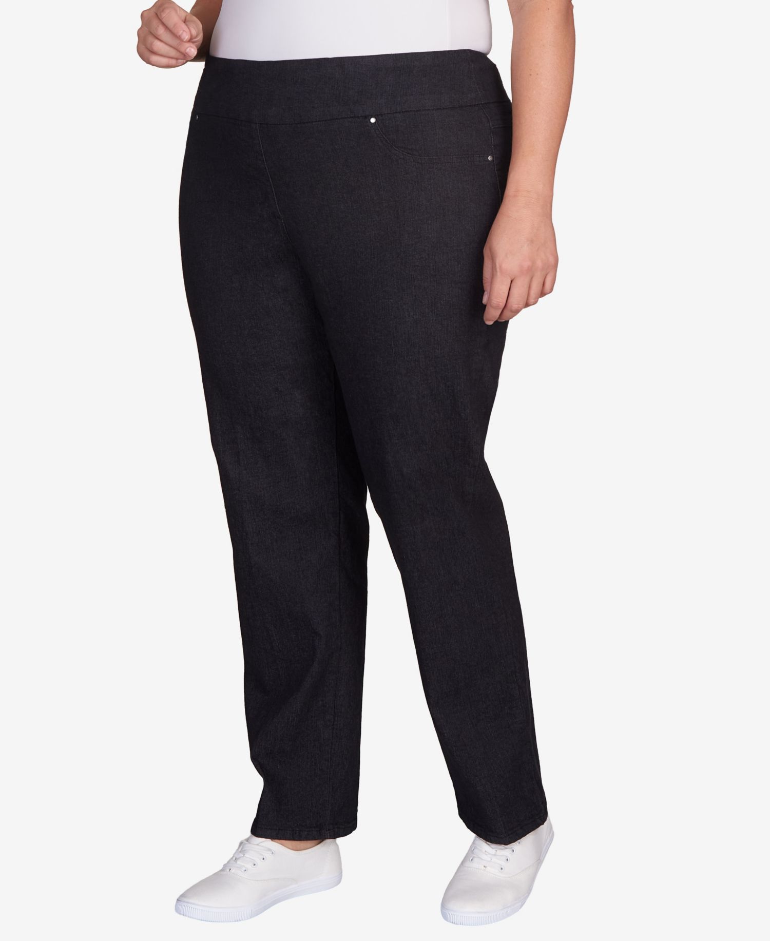 Plus Size Pull On Denim Pants