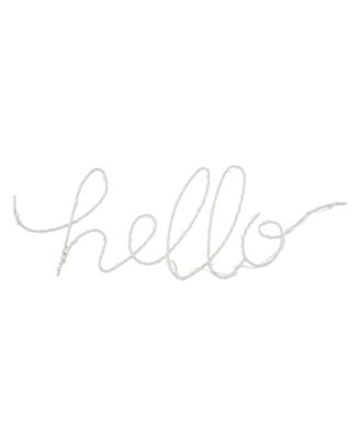 Loft Lyfe Evelin Hello Accent Light LED Sign Battery-Powered - Macy's