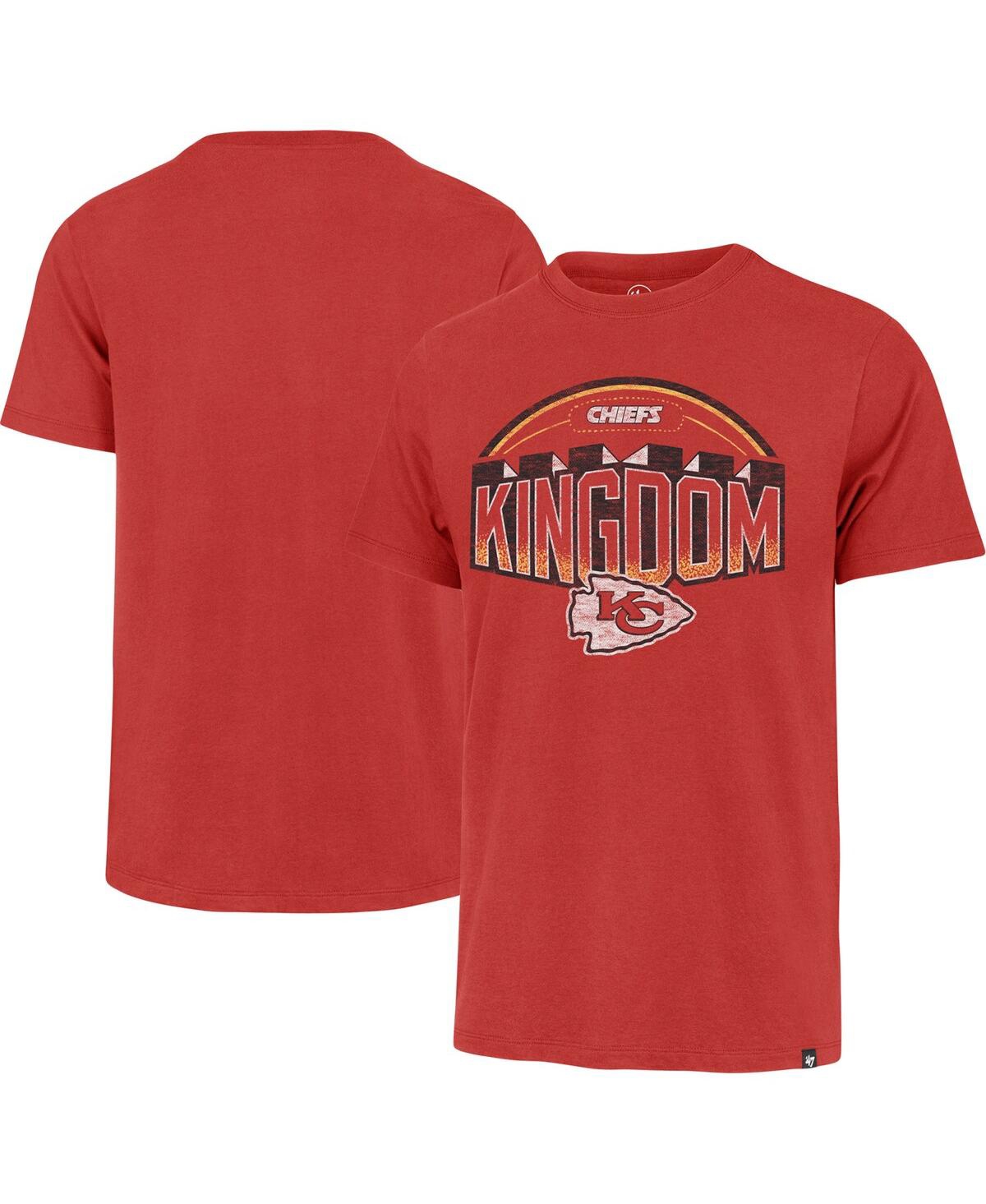 47 Brand Men's ' Red Distressed Kansas City Chiefs Regional Franklin T-shirt