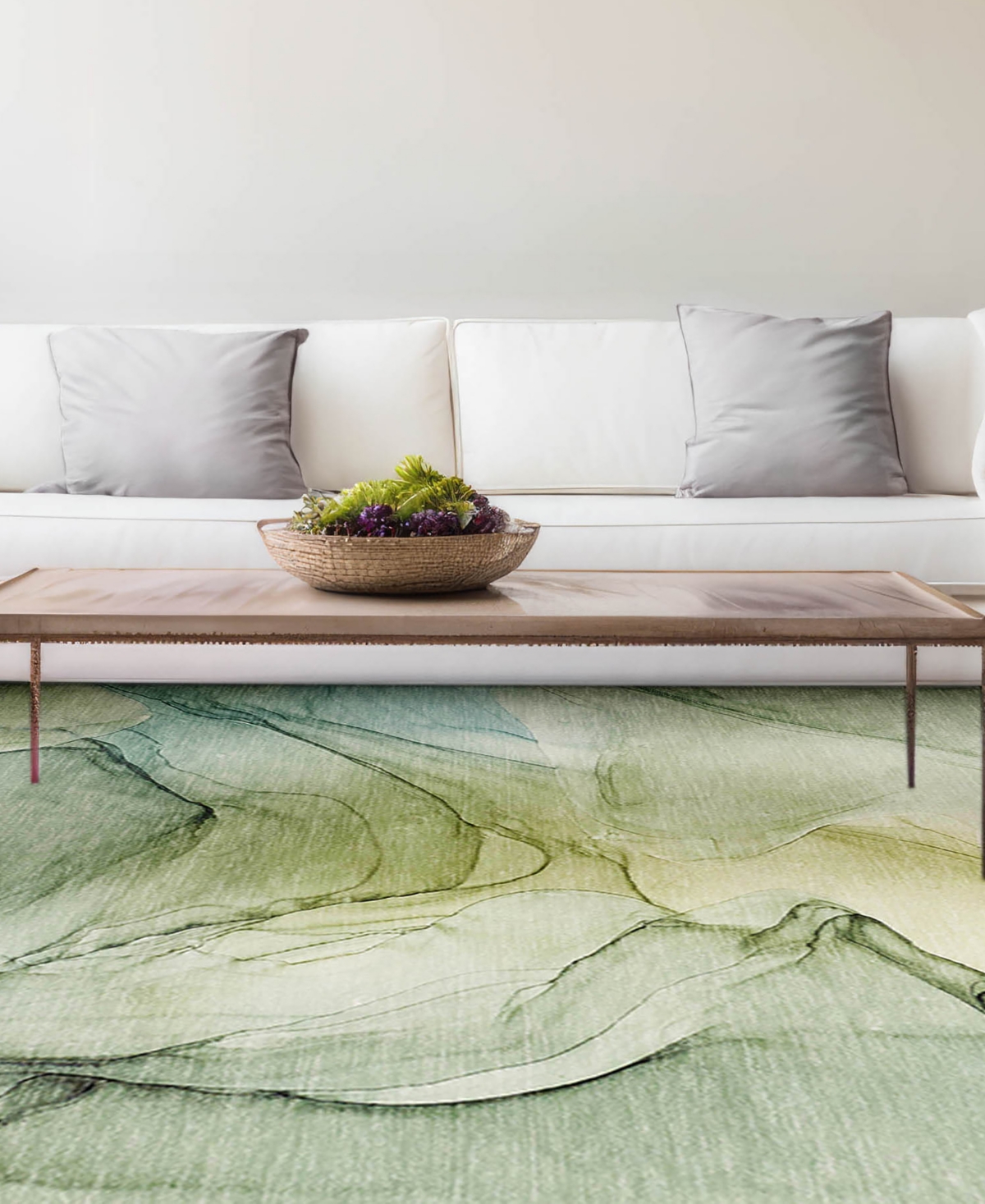 Dalyn Odyssey Oy2 1'8" X 2'6" Area Rug In Sage