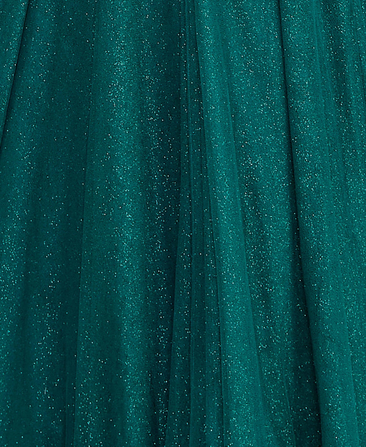 Shop Say Yes Juniors' Ruffled-neckline Shimmering Ball Gown, Created For Macy's In Jade