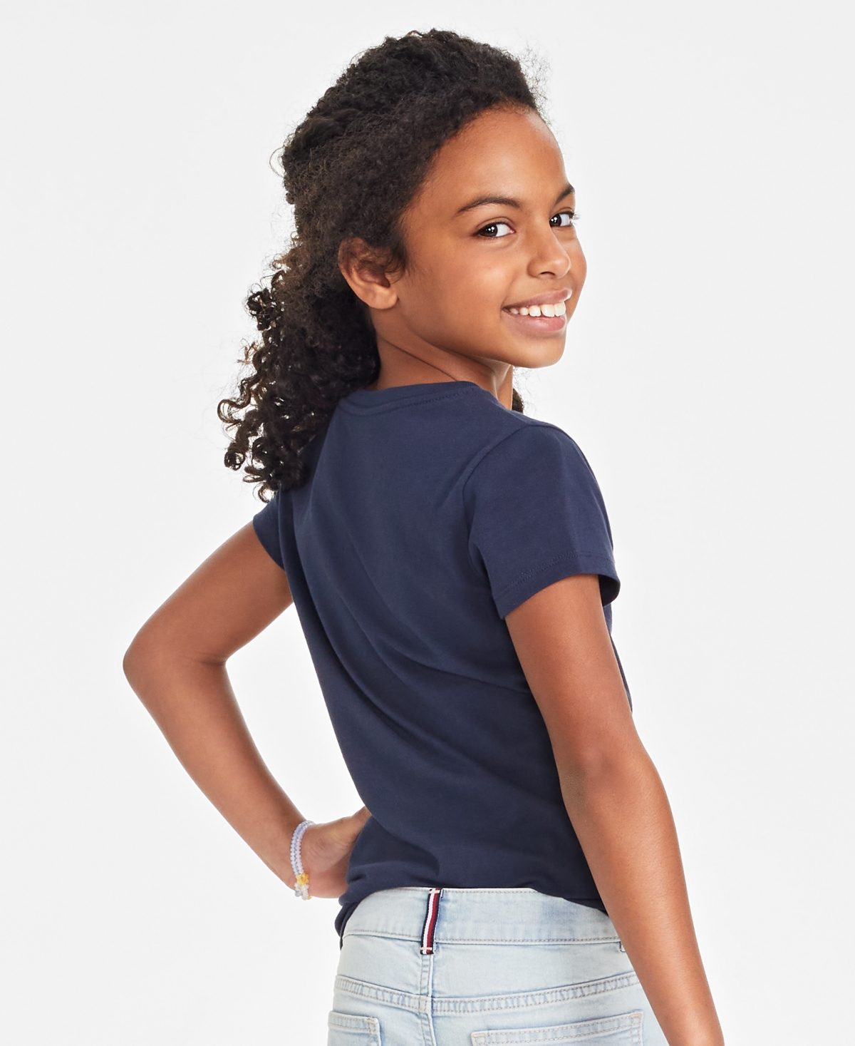 Tommy Hilfiger Big Girls Classic Embroidered T-shirt