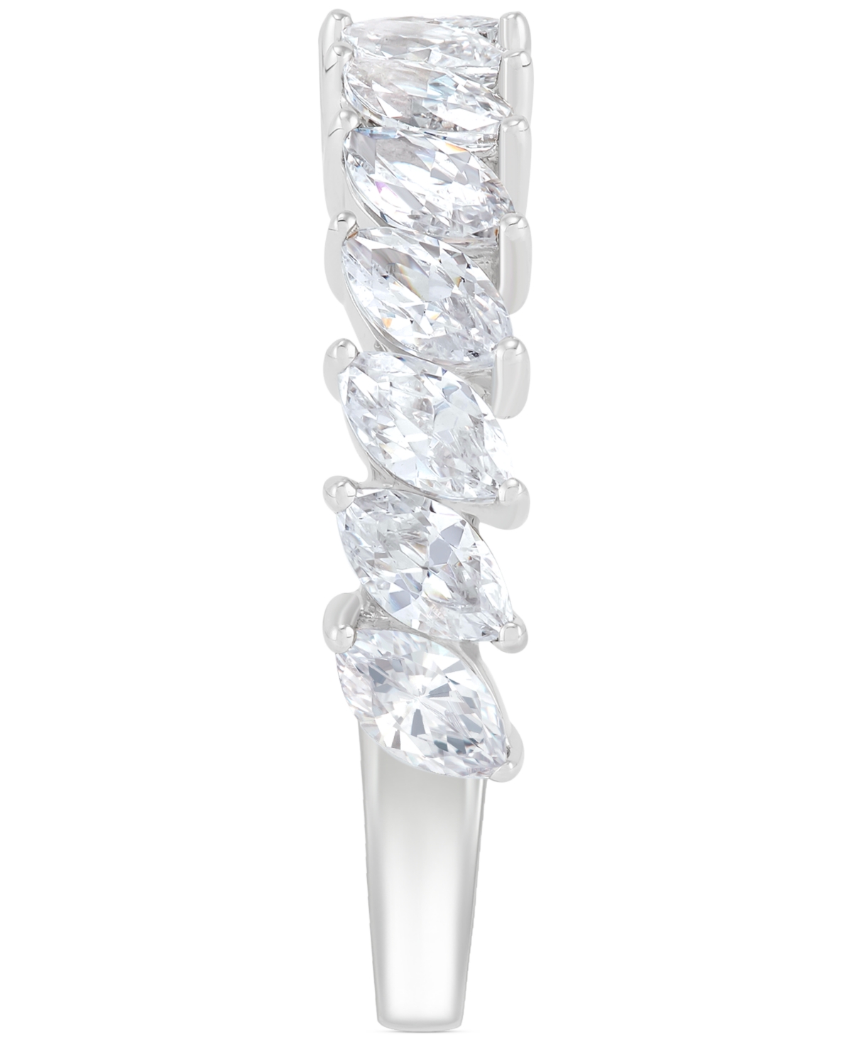 Shop Grown With Love Igi Certified Lab Grown Diamond Marquise (1 Ct. T.w.) Band In 14k White Gold