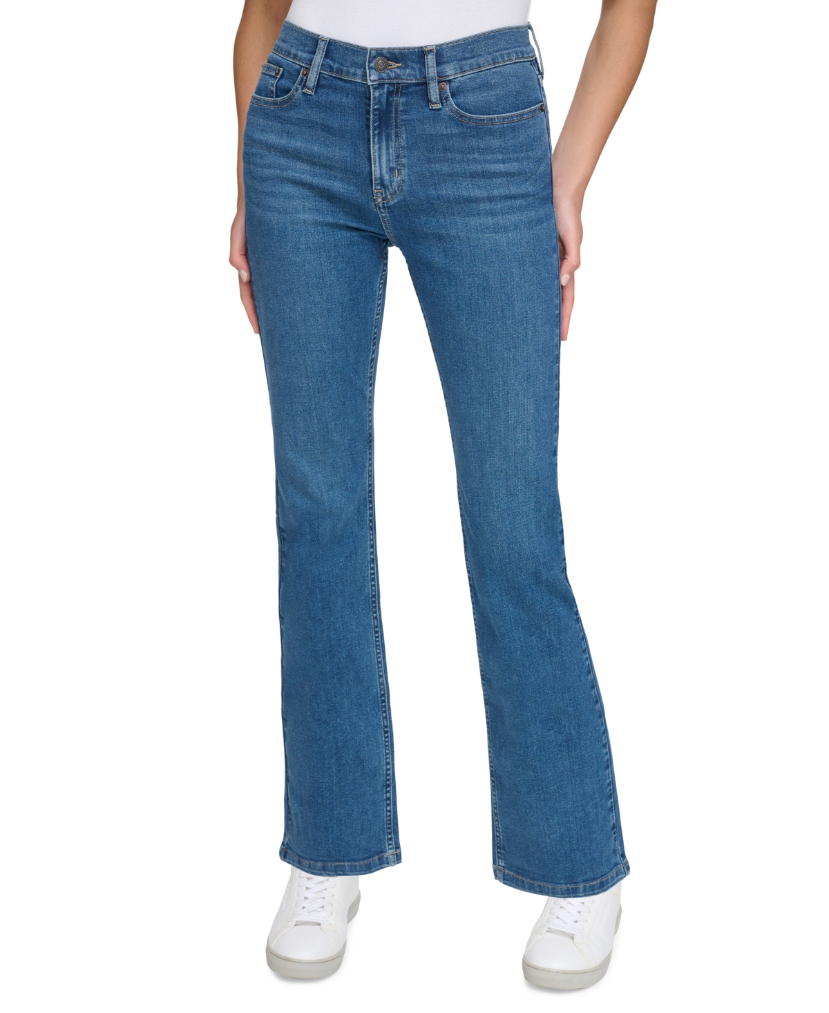 Calvin Klein Jeans Est.1978 Women's High-rise Whisper Soft Bootcut Jeans In Malibu