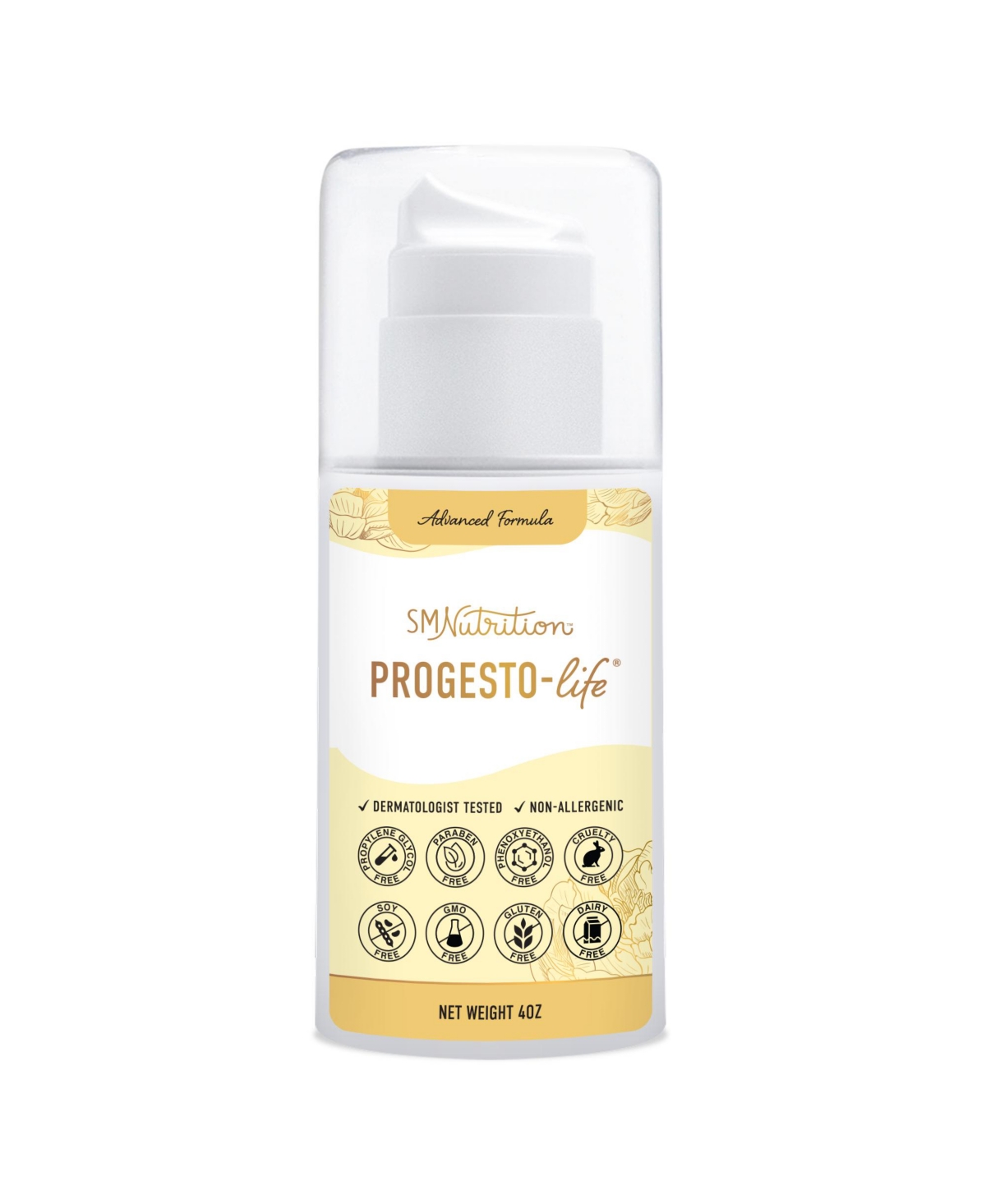 SMNutrition Advanced Formula Progesto-Life Cream 4oz Pump