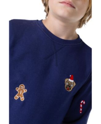 Toddler and Little Boys X-Mas Icons Fleece Sweater