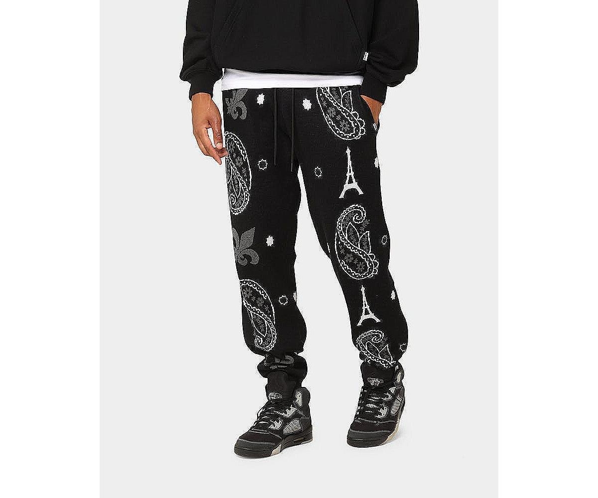 Carre Mens Big Bandana Knitted Sweatpants