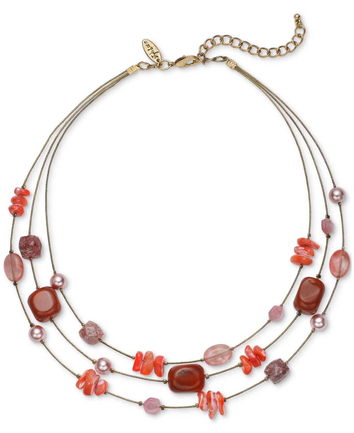 Style & Co Layered Stone Statement Necklace, + extender, Created for Macy's