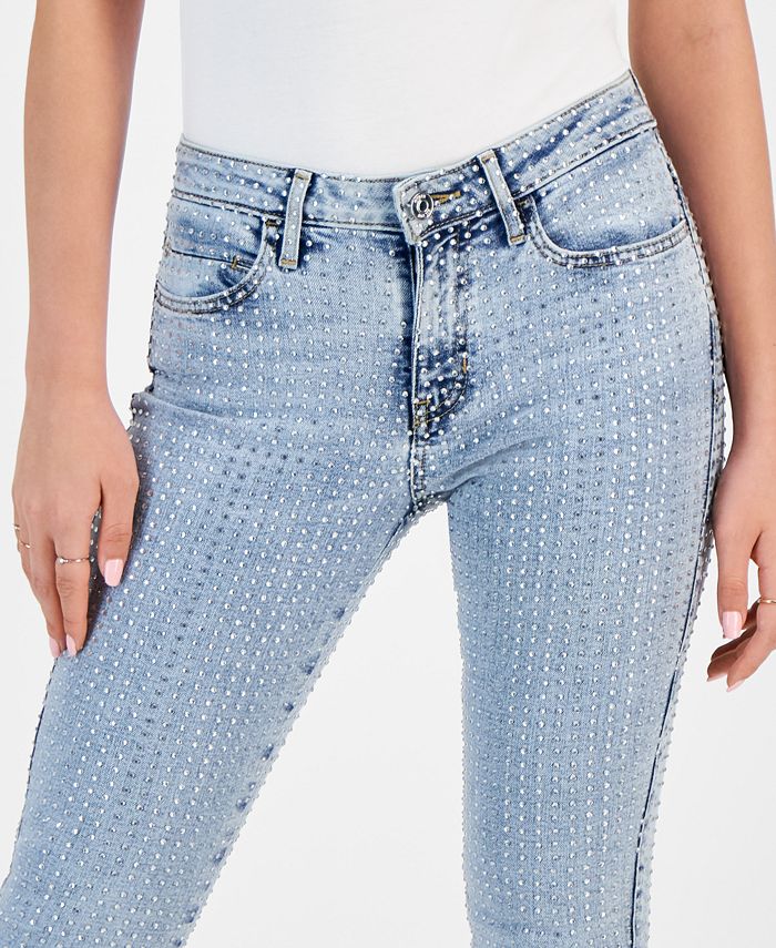 GUESS Women's Sexy Curve Studded Skinny Jeans - Macy's