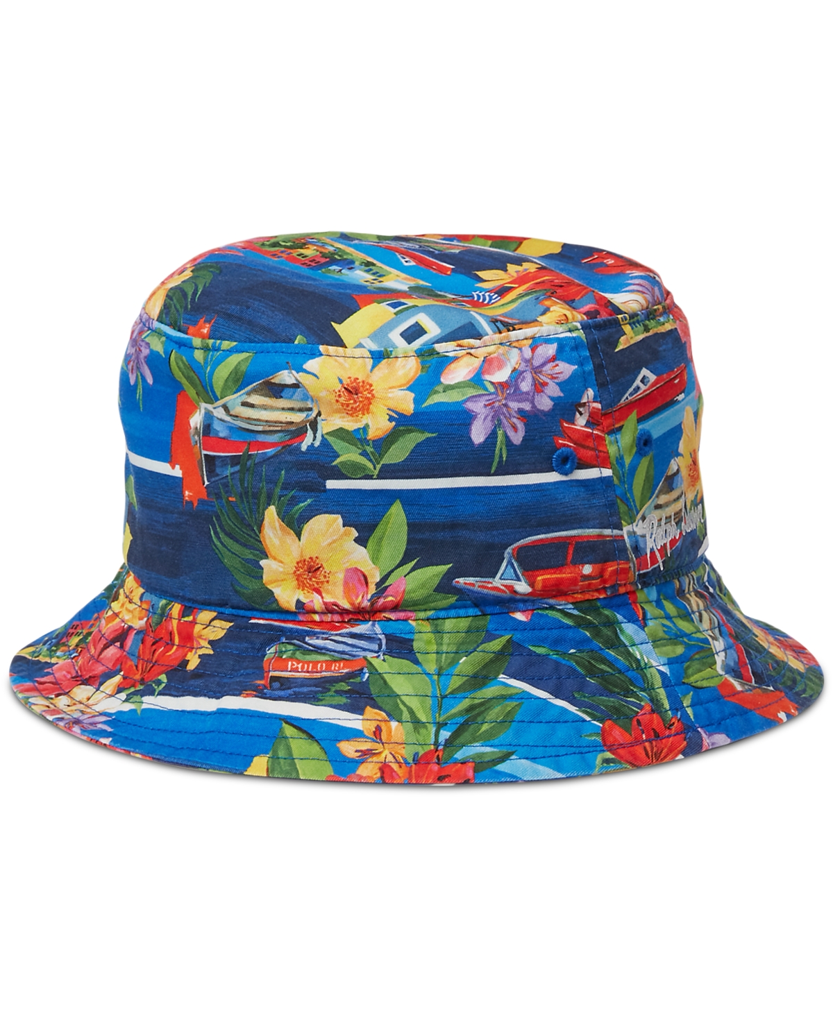Polo Ralph Lauren Men's Tropical-print Twill Bucket Hat In Le Grand Bleu Print