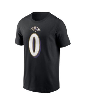Men's Roquan Smith Black Baltimore Ravens Player Name and Number T-shirt