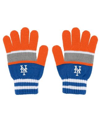 Women's New York Mets Stripe Glove and Scarf Set
