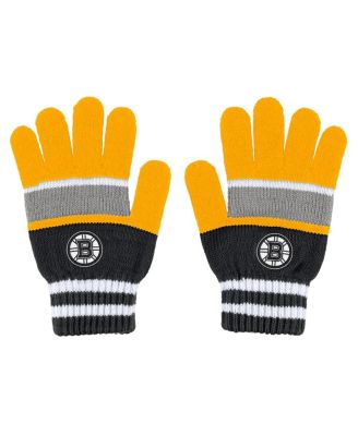 Women's Boston Bruins Stripe Glove and Scarf Set