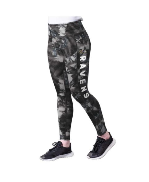 Женские леггинсы MSX by Michael Strahan Black Baltimore Ravens Aubrey Tie-Dye