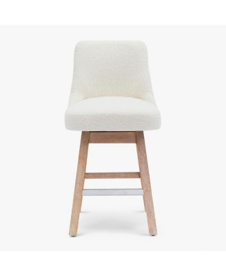 26" Upholstered Swivel Counter Height Bar Stool