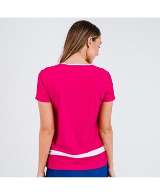 Women's Short Sleeve Color Block Rash Guard