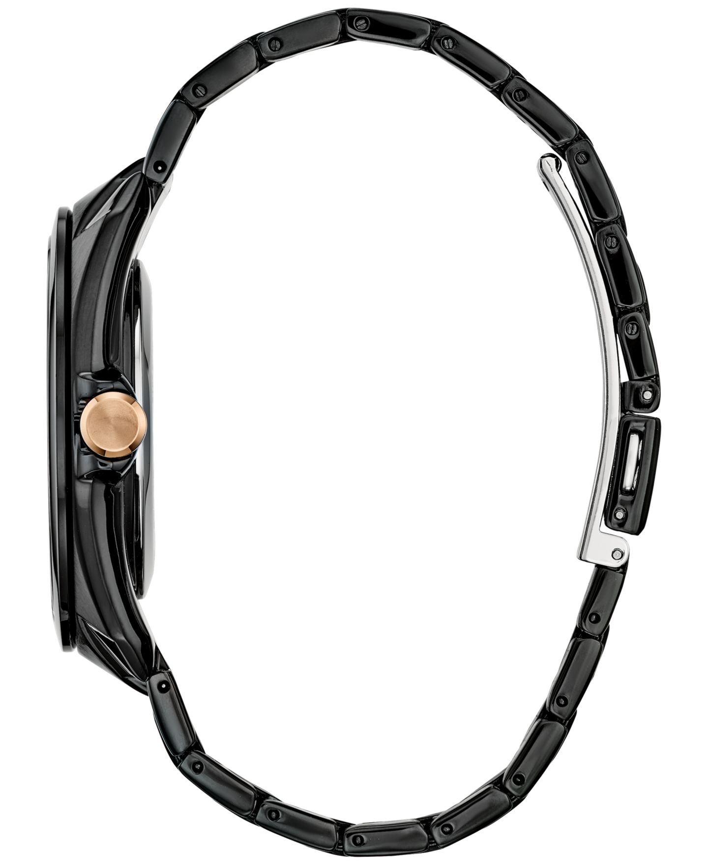 Мужские часы Citizen Marvel Classic Avengers Tony Stark Black-Tone Stainless Steel Bracelet Watch 43mm — фото 2