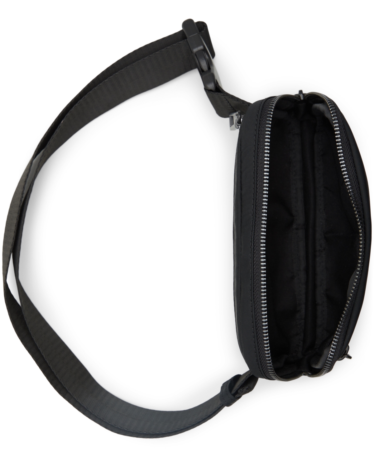 Shop Aldo Alwaysonn Textile Belt Bag In Black,black