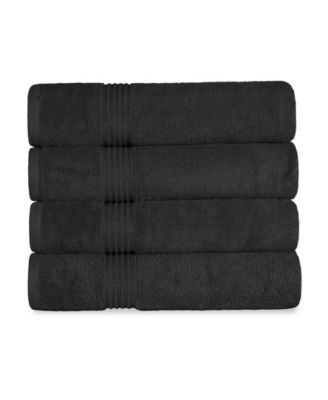 Solid Quick Drying 100% Egyptian Cotton 4-Pc Bath Towel Set