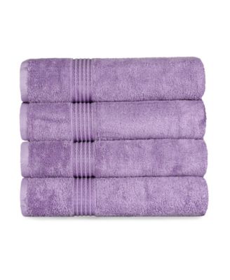 Solid Quick Drying 100% Egyptian Cotton 4-Pc Bath Towel Set