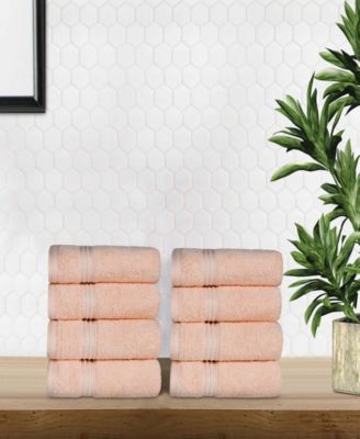 Solid Quick Drying 100% Egyptian Cotton 8-Pc Hand Towel Set