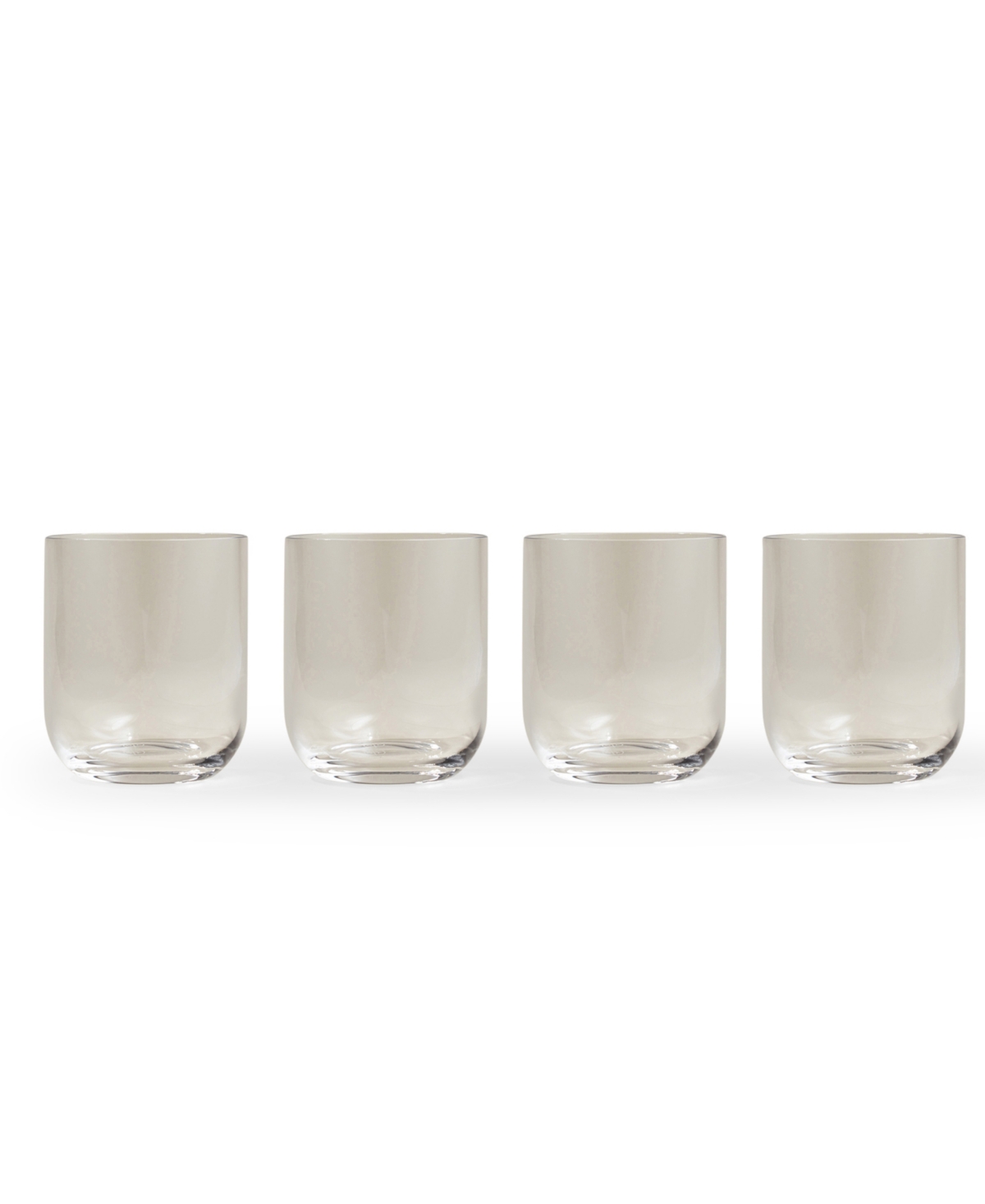 Year & Day Plain Short Glasses, Set Of 4 In Clear
