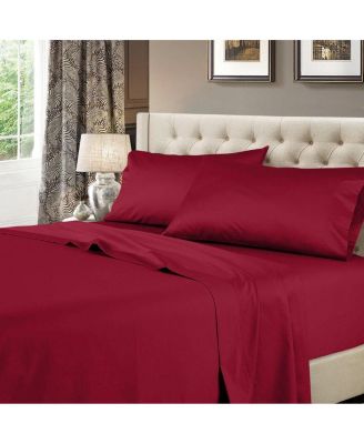 600-Thread Count Solid Cotton 4-Pc. Sheet Set, King