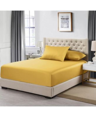 Egyptian Linens Solid 600 Thread Count Cotton Fitted Sheet Only, Queen