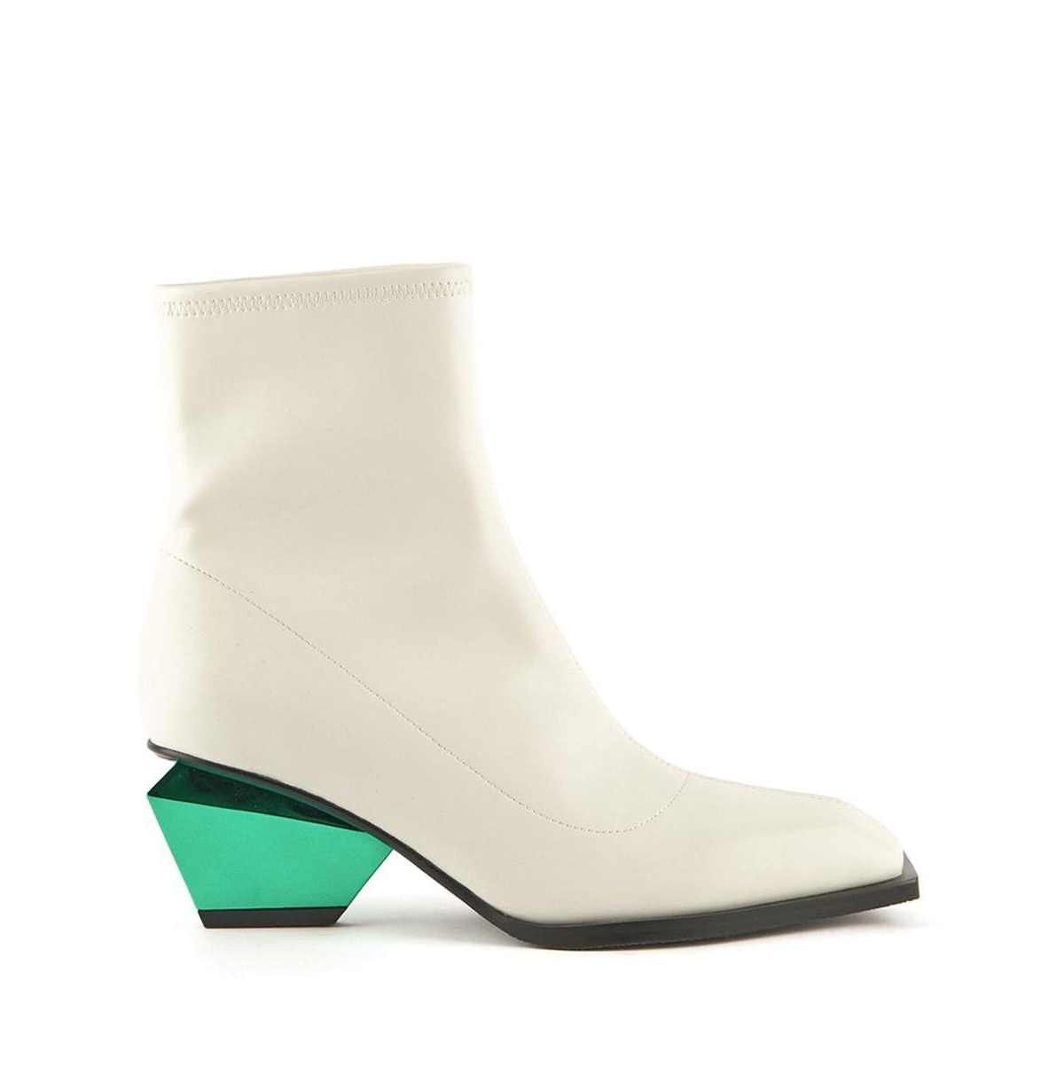 Women's Mid Jacky Bootie by United Nude - White green