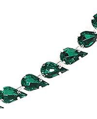 Women's Green  Teardrop Bling Necklace