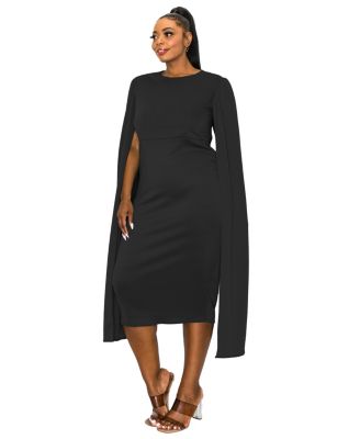 Plus Size Naomi Cape Dress