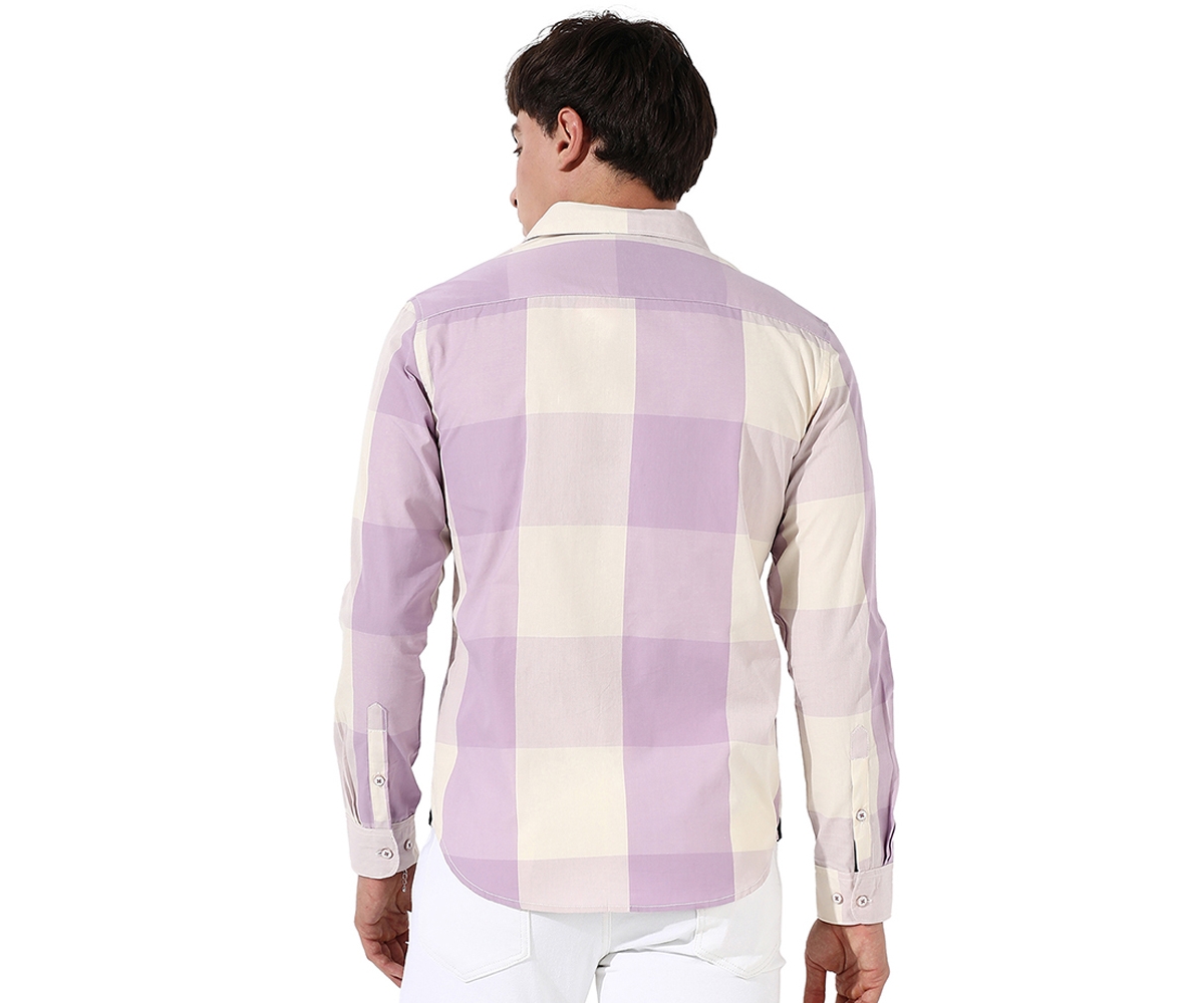 Campus Sutra Men's Cotton Buffalo Check Shirt